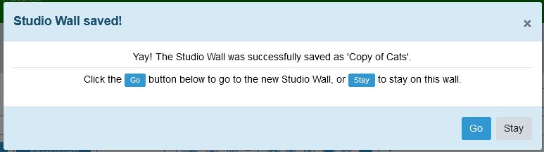 Navigation choice dialog after saving